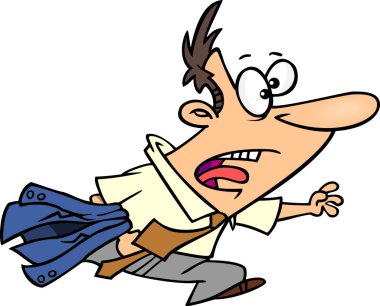 karikatür işadamı çalışan