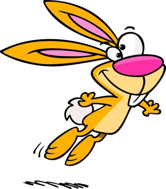 karikatür tavşan atlama