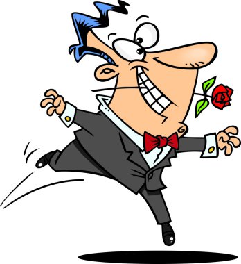 çizgi film Romantik adam