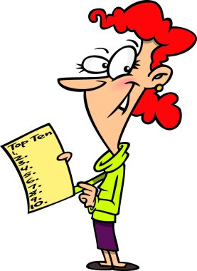 En İyi 10 Listeli Çizgi Kadın