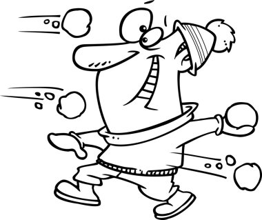 çizgi adam kartopu Savaşı