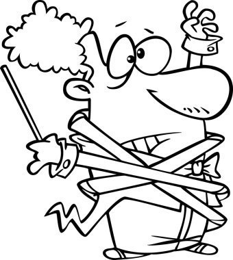 karikatür orkestra şefi