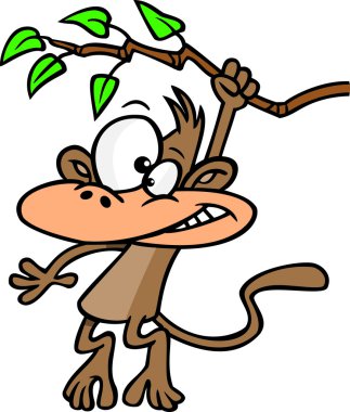 karikatür maymun mekân