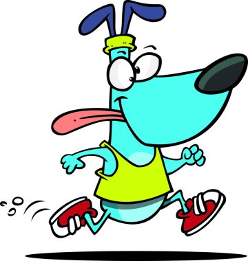 köpek jogger cartoon
