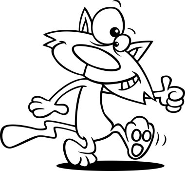 Cartoon Cool Cat