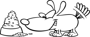 karikatür köpek yemliği