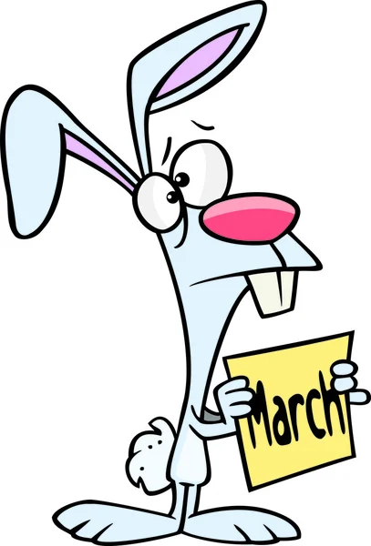 Cartoon March Hare — Stock Vector
