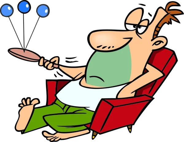 karikatür tembel adam