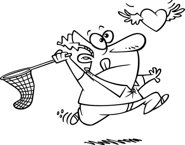 Cartoon Elusive Love