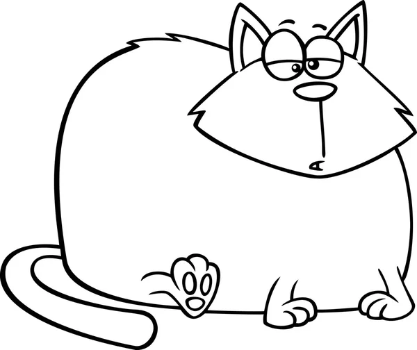 Пухкі мультфільму кіт — стоковий вектор
