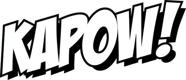 Cartoon Kapow! — Stockvector