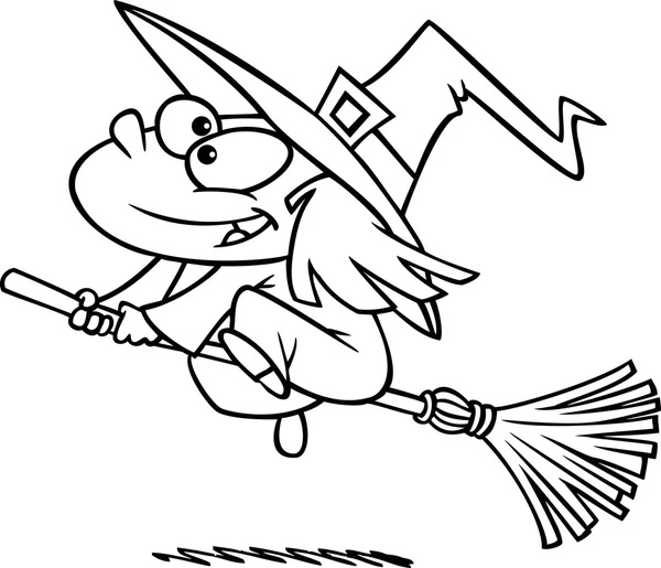 Kreslený čarodějnice dívka — Stockový vektor