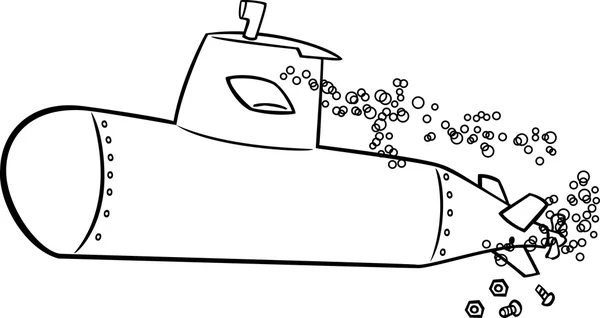 Okręty podwodne typu kreskówka — Wektor stockowy