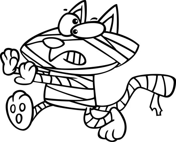 Dibujos animados Momia gato — Archivo Imágenes Vectoriales