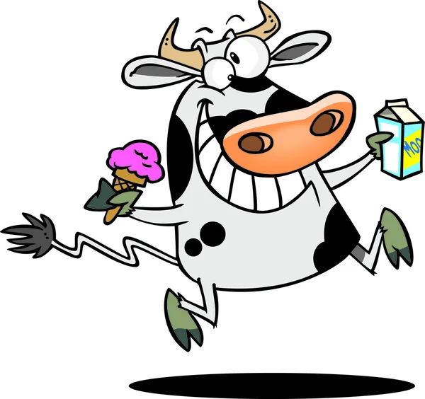 卡通奶牛 — 图库矢量图片