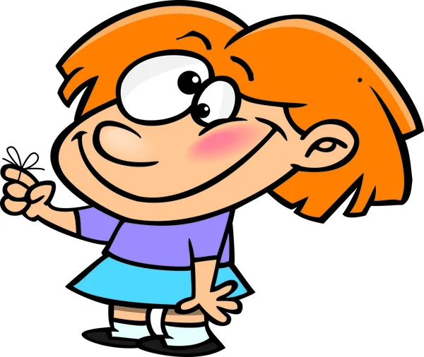 Rappel Cartoon Girl — Image vectorielle