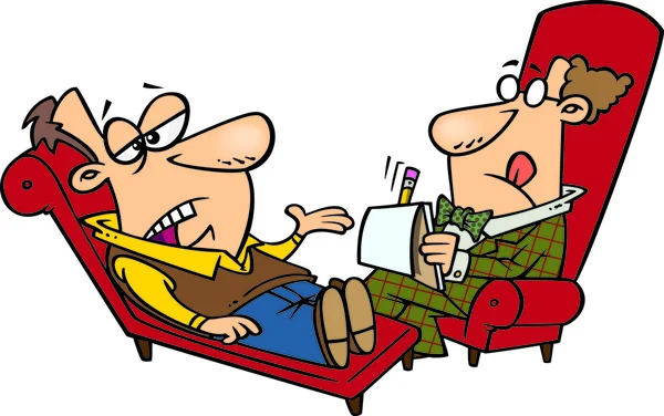 karikatür terapi oturumu
