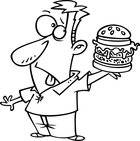 Cartoon Burger Reject