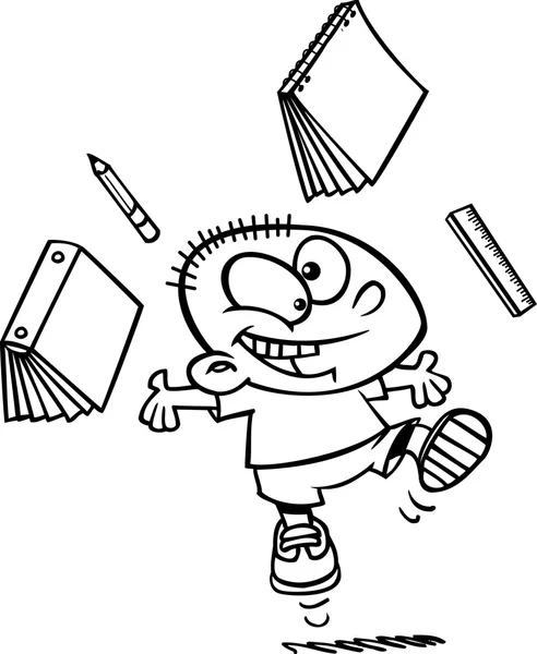 Γελοιογραφία αγόρι μετά από άρωμα — Διανυσματικό Αρχείο