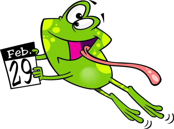 Schalttag-Frosch Stockillustration