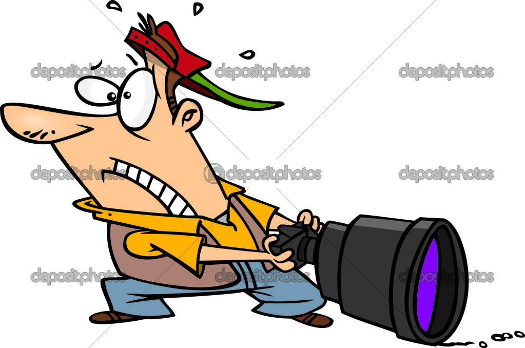 Cartoon Big Camera Lens Stock Vector Image by ©ronleishman #14000380