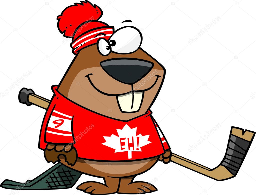 卡通冰球海狸图库矢量图©ronleishman 14000403, image size:1024x782