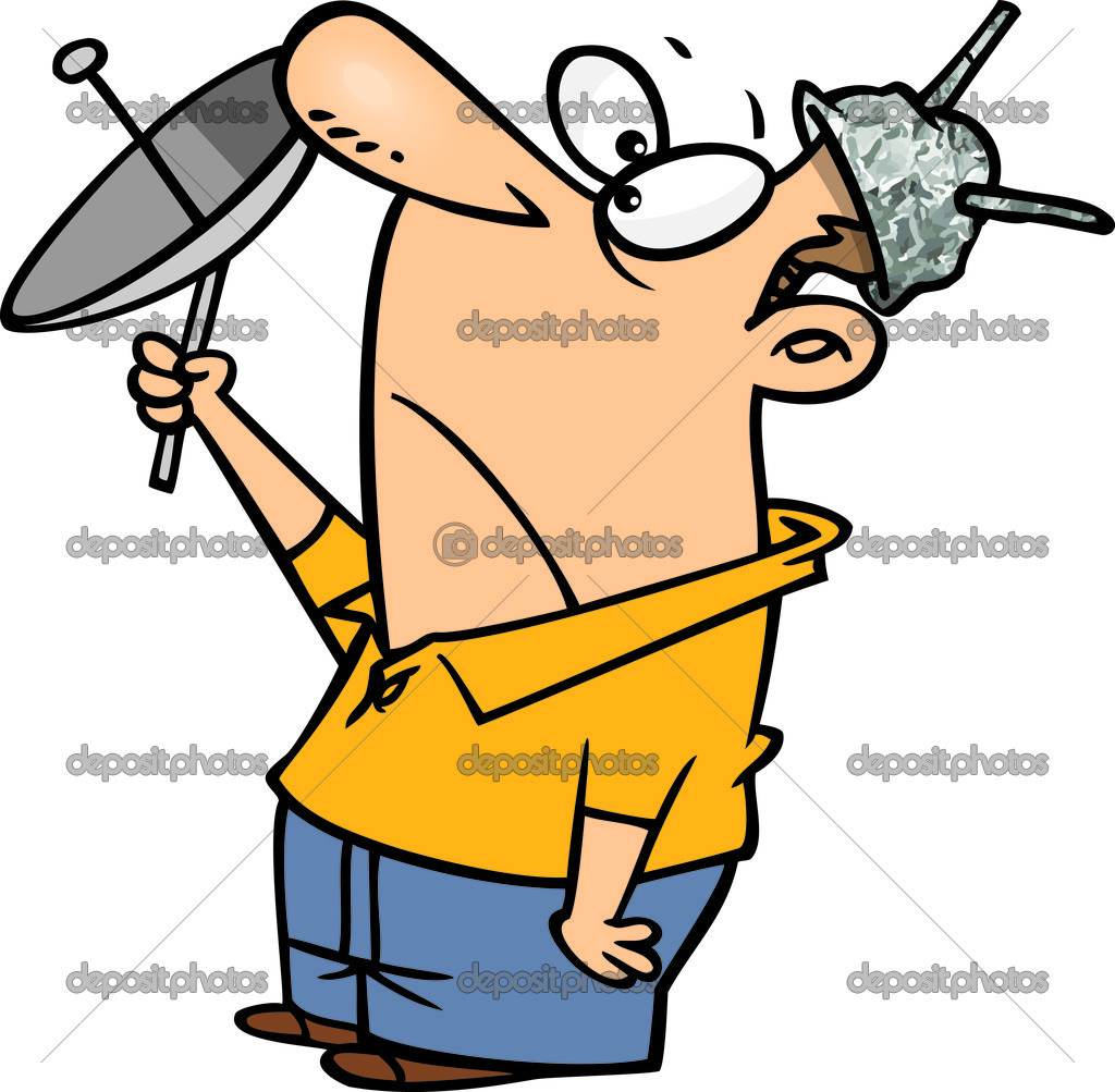 Cartoon Tin Foil Hat Stock Vector by ©ronleishman 14001531