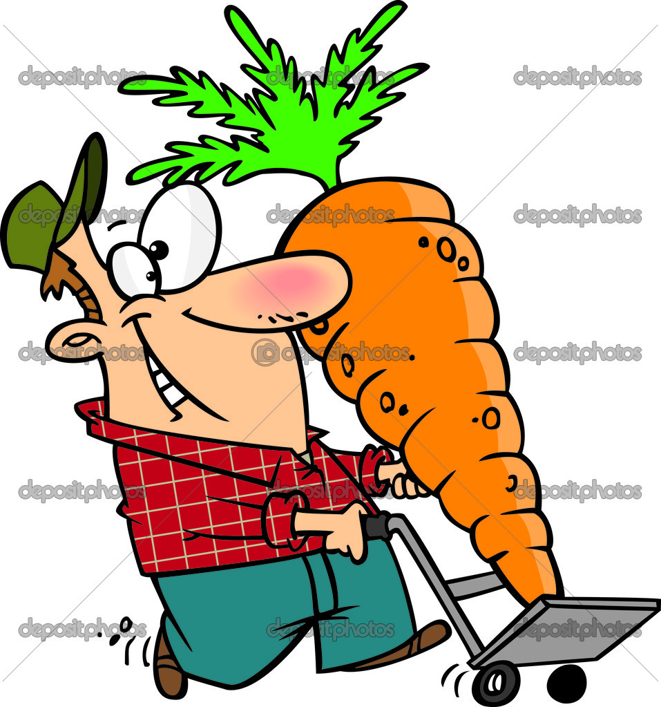 Cartoon Big Harvest Carrot