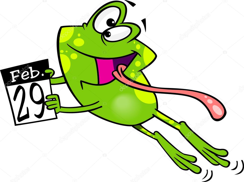 Cartoon Leap Day Frog Stock Vector Image by ©ronleishman 14002944