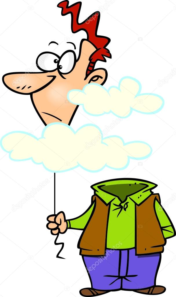 Cartoon Head in the Clouds Stock Vector Image by ©ronleishman #14003044 Cartoon Head in the Clouds Stock Vector Image by ©ronleishman #14003044