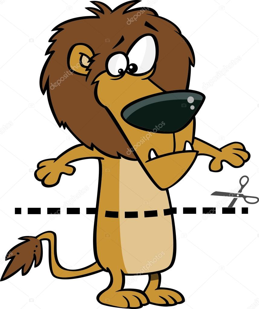 clipart dotted lion coupon streak and scissors stock vector clipart coupon
