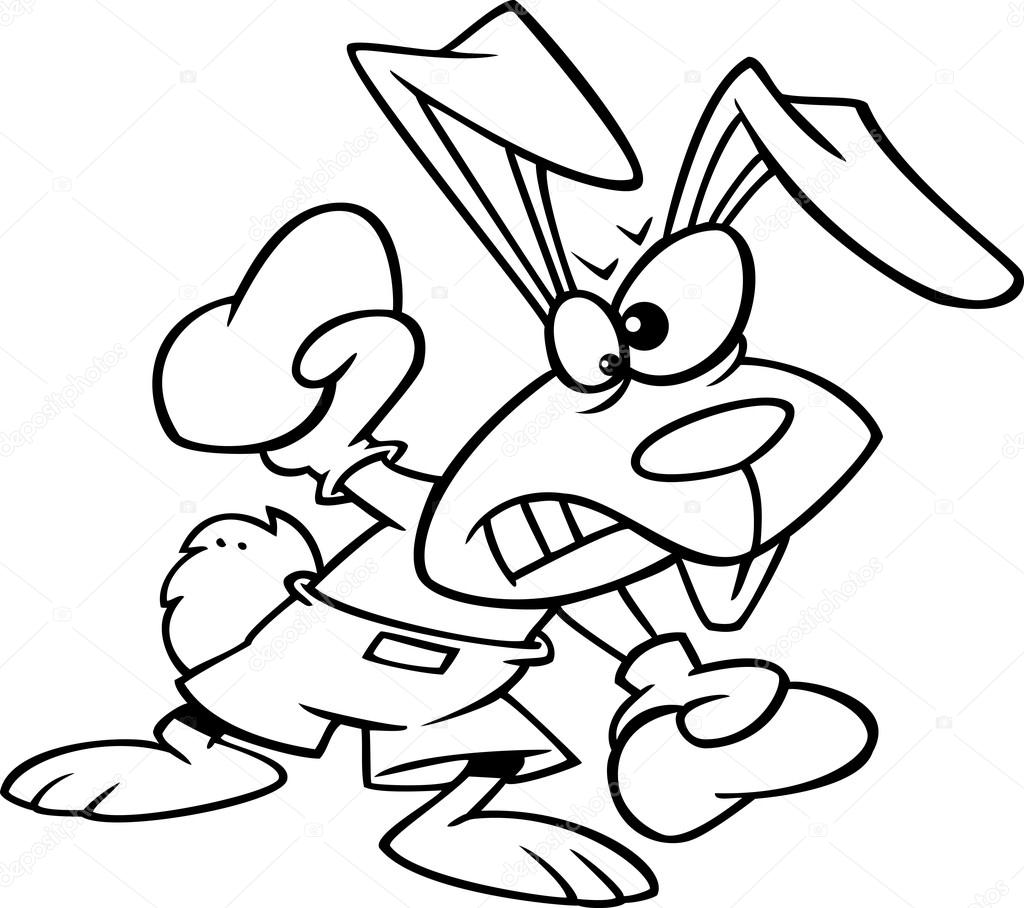 Cartoon Bunny Boxer — Stock Vector © ronleishman #14005055