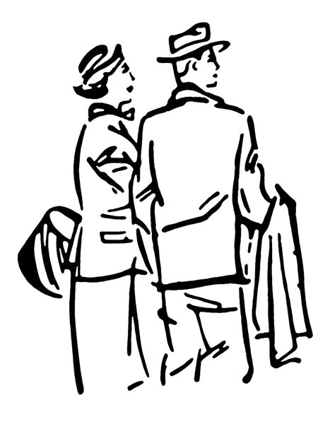 Черно-белая версия винтажной иллюстрации путешественника
