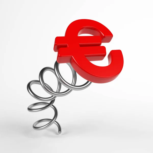 Euro Symbol White Background — Stock Photo, Image