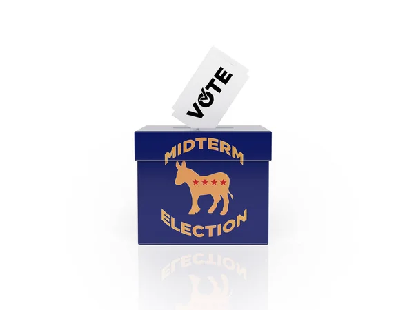 2022 Election Blue Vote Box — Stock Photo, Image