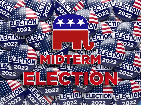 2022 Wahlplakate Und Republikaner — Stockfoto