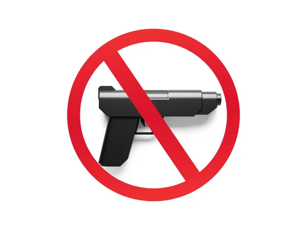 Ícone Lei Arma Proibida — Fotografia de Stock