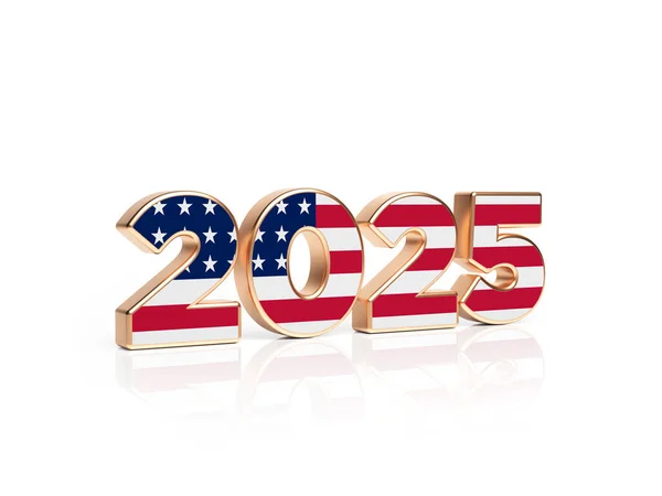 2025 Tex Tshaped American Flag — Stock Photo, Image