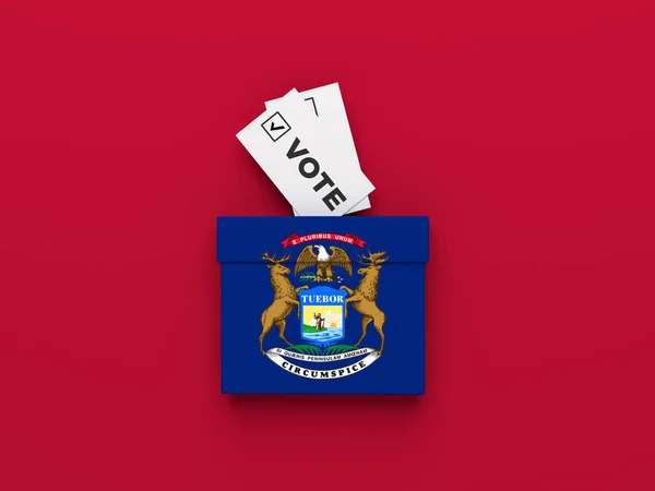 2022 Election Badges Michigan — Foto de Stock
