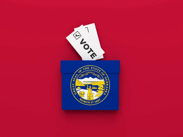 2022 Election Badges Nebraska — Zdjęcie stockowe