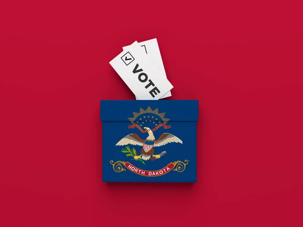 2022 Election Badges North Dakota — Stock Photo, Image
