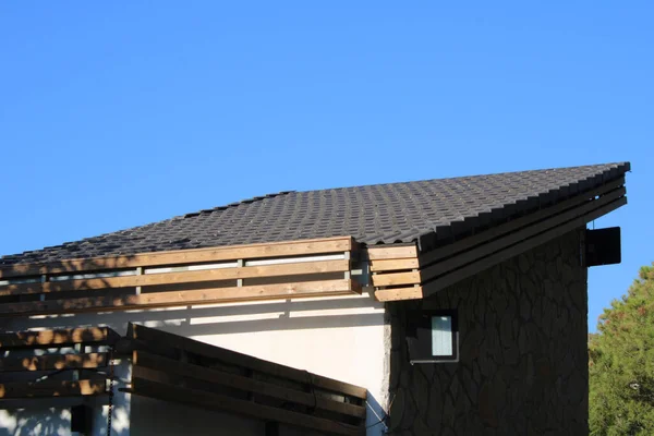 Day Time Shot Roof House Blue Sky — Stock Photo, Image