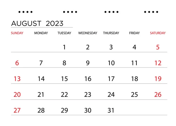 Calendario Blanco Con Espacio Copia Para Texto — Foto de Stock