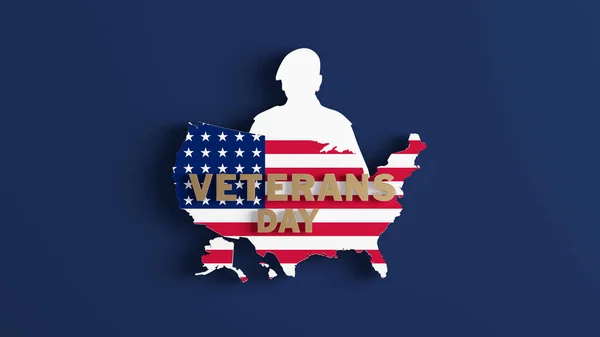 Hintergrund Zum Veteranentag Mit Unserer Unabhängigkeitsfahne — Stockfoto
