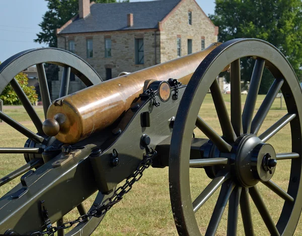 Történelmi ágyú, a Fort Smith Stock Fotó