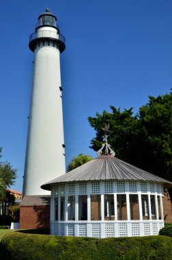 Deniz feneri ve çardak saint simons Island