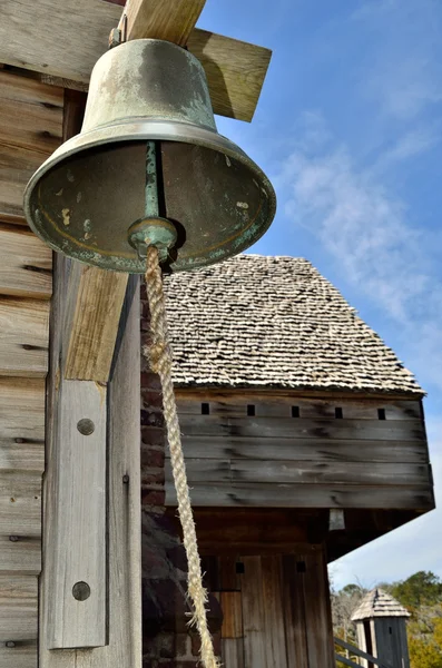 Dinner bell at the fort — Stock Photo, Image