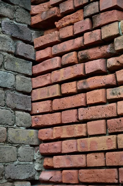 Brick corner background and texture — Stock Photo, Image