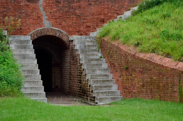 Tunnel through Fort Clinch — Stock Photo, Image