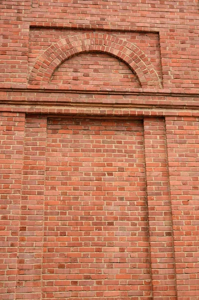 Inset red brick wall designs — Stock Photo, Image